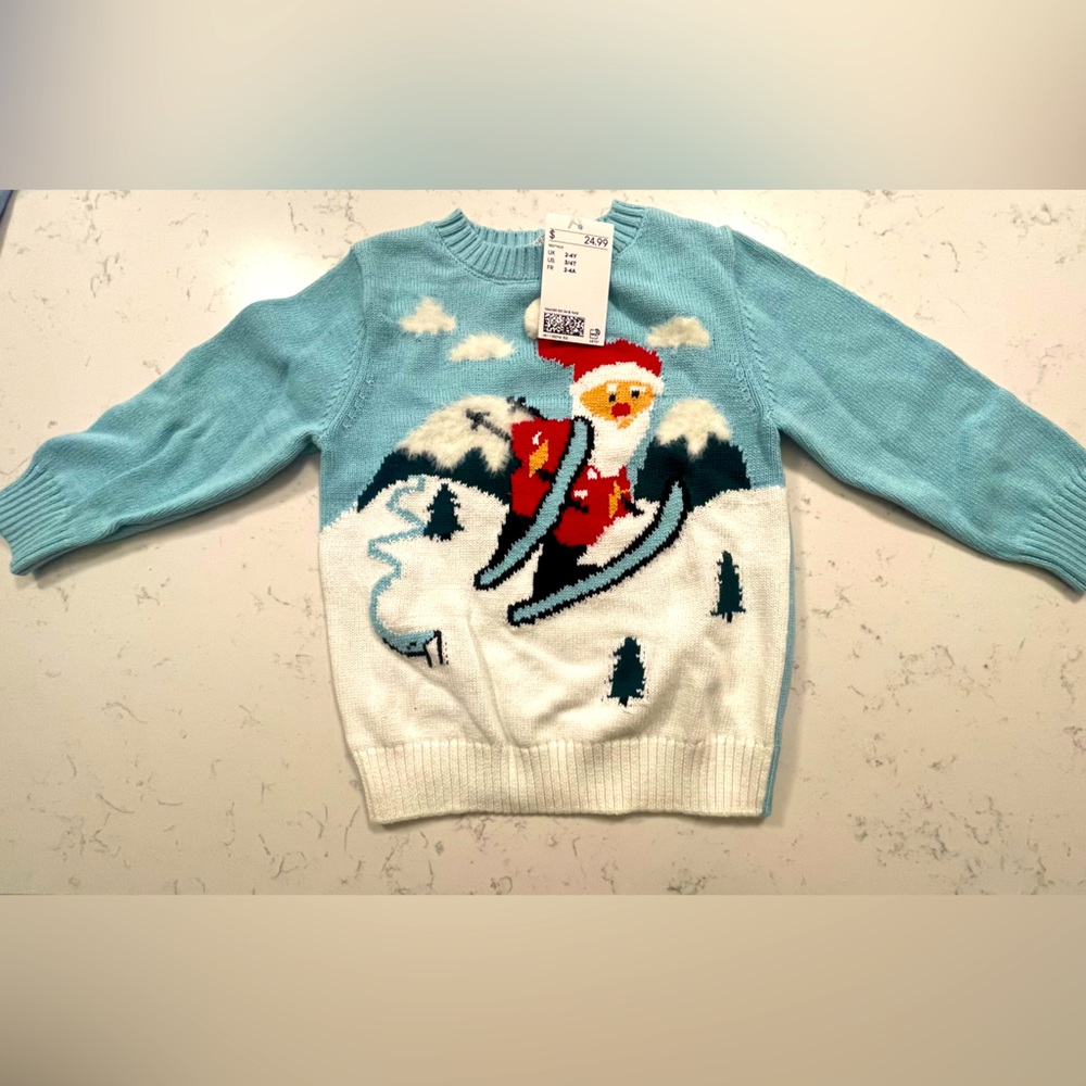 H&M Santa on skis